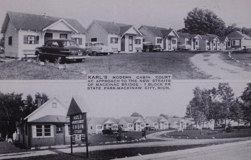 Karls Modern Cabin Court - Vintage Postcard (newer photo)